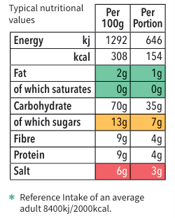 Minestrone Soup Mix Nutritional Values