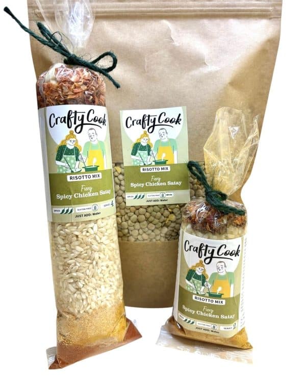Spicy Chicken Satay Risotto Mix. Dried Meal Kit from Crafty Cook by Kandy Kitchen Creations