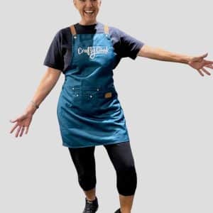 Crafty Cook Apron in Teal. Red Available too