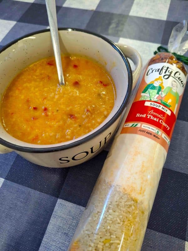 Crafty Cook Red Thai Curry Soup Mix, Convenient doesn't mean compromise cupboard restock monthly subs