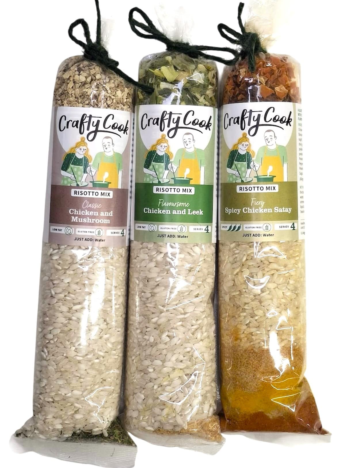 Risotto Mixes. Dried Meal kits from Crafty Cook by Kandy Kitchen Creations