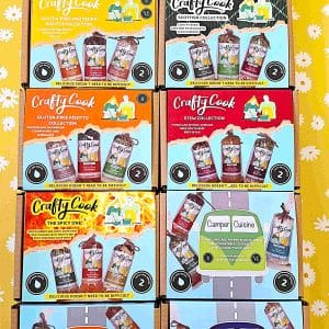 10 different boxed collections of our Soup, Stew and Risotto Meal Kits by Crafty Cook