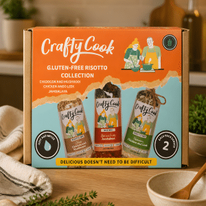 Crafty Cook GF Risotto Collection - 6 MEALS, 1 BOX - COOKING MADE EASY
