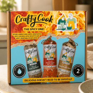 Crafty Cook The Spicy Collection - 6 MEALS, 1 BOX - COOKING MADE EASY