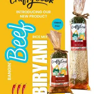 Beef Biryani Rice Mix by Crafty Cook. Meal kits made for easy fuss free cooking